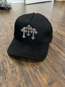 Barbas Hats 3 Cruces premium snapback with triple cross embroidery design for faith-inspired streetwear fashion