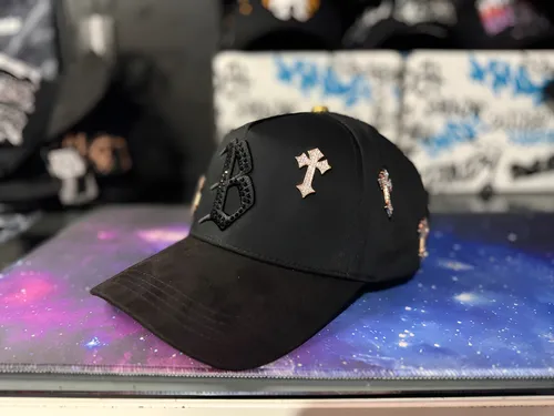 Barbas Hats B Chrome rose gold luxury snapback with metallic accents and premium suede visor for fashion enthusiasts