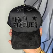 Barbas Hats Rich Forever collaboration premium snapback with exclusive Rich Forever branding for luxury streetwear collectors