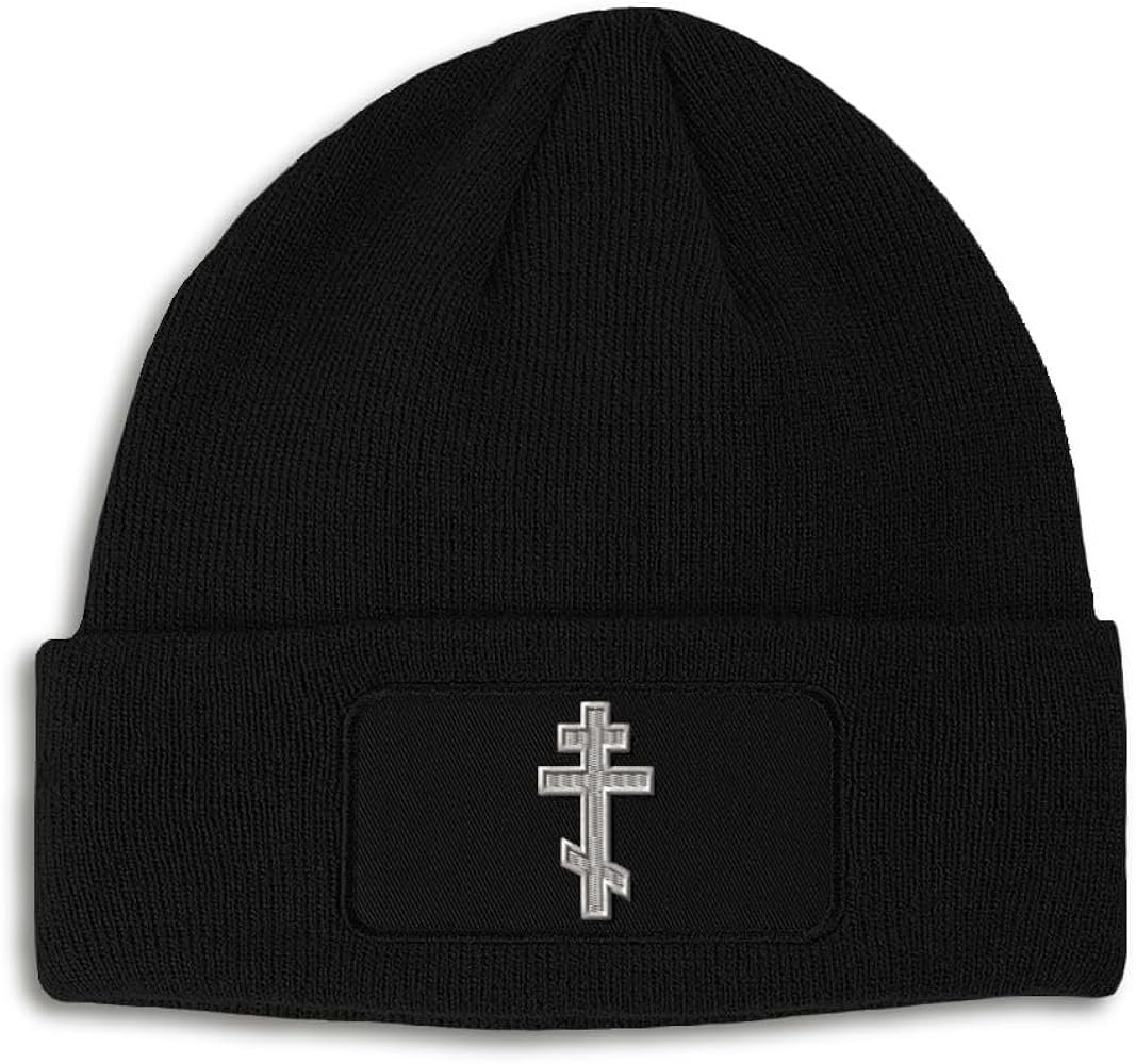 Cross Design Winter Beanie